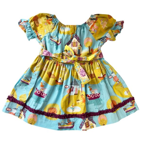 Matilda Jane Paint by Numbers Woodland Creatures Novelty Dress - Size 6 - Picture 2 of 4